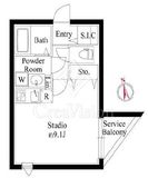 ザ・シティレジデンス新宿 301 間取り図