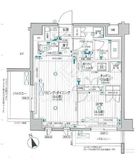 デュオステージ横濱赤門通り 4階 間取り図