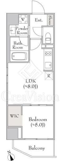ルミーク門前仲町 501 間取り図