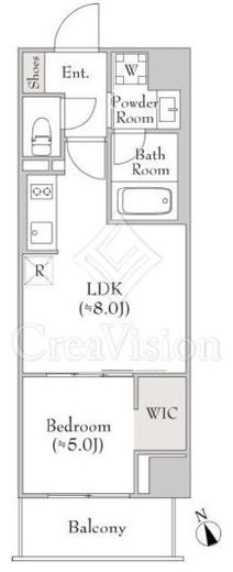 ルミーク門前仲町 302 間取り図
