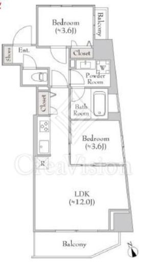 ルミーク門前仲町 304 間取り図