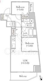 ルミーク門前仲町 604 間取り図