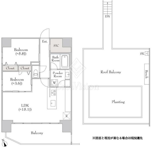 ルミーク門前仲町 1001 間取り図