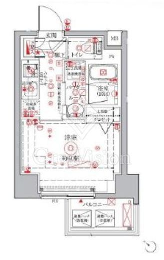 クレイシアIDZ横浜桜木町 11階 間取り図