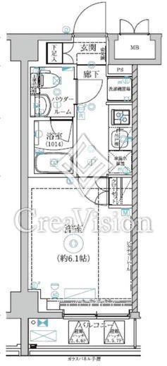Cion Yokohama Yamate 606 間取り図