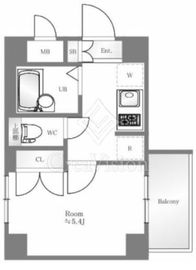エクセリア神楽坂 4階 間取り図