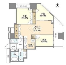 アトラスブランズタワー三河島 12階 間取り図