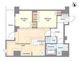 オアーゼ日暮里レジデンス 1101 間取り図