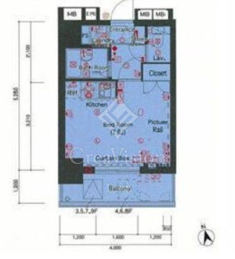 シンシア牛込 6階 間取り図