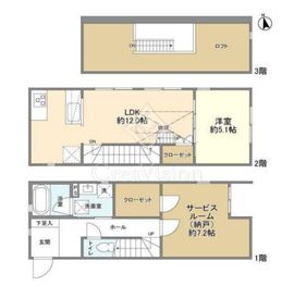 リムテラス東高円寺 1階 間取り図