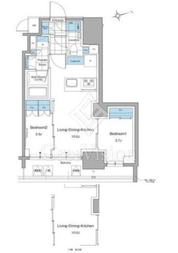 ルフォンプログレ本郷三丁目 904 間取り図