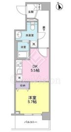 メルベイユヨコハマ 402 間取り図
