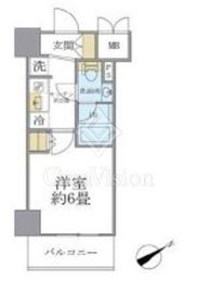 レスピール川崎 1107 間取り図