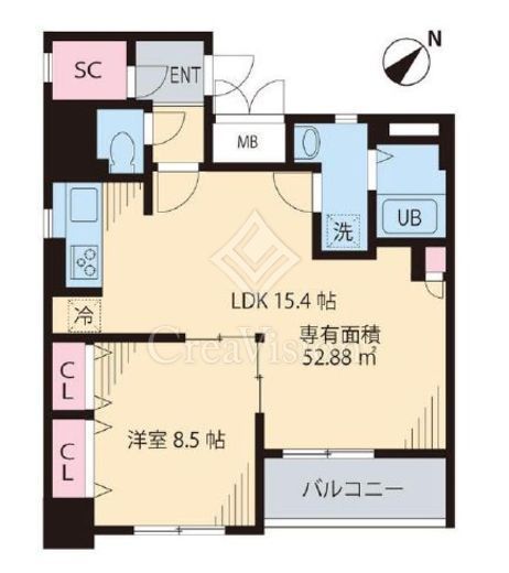 N・Y根津八重垣 803 間取り図