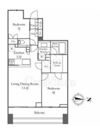 クラッシィハウス芝浦 5階 間取り図