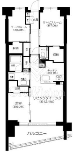 シティテラス文京小石川 3階 間取り図