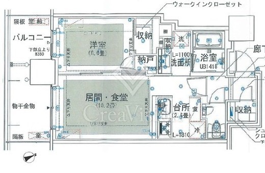 グランドシティタワー池袋 11階 間取り図
