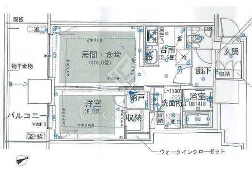 グランドシティタワー池袋 11階 間取り図