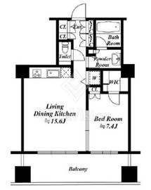 アークヒルズ仙石山レジデンス 10階 間取り図
