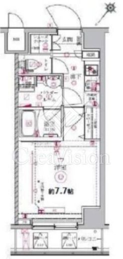 アルテシモエジス（ARTESSIMO ESIS） 5階 間取り図