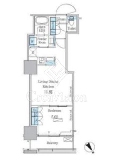 パークアクシス横濱関内SQUARE 11階 間取り図
