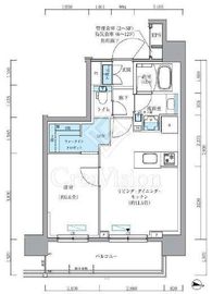 パークアクシス新大橋 1201 間取り図