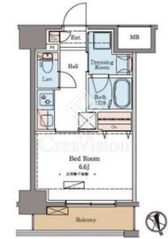 ラグゼナ北千住 4階 間取り図