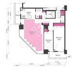 ブリリアイストタワー勝どき 4101 間取り図