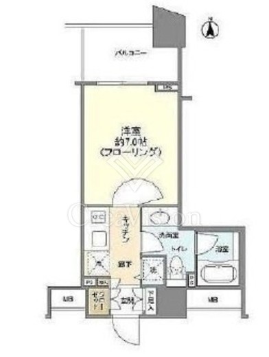 プライア渋谷 11階 間取り図