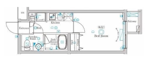 ラフィスタ鷺沼 南棟 113 間取り図