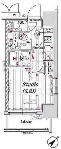 ガーラ・パークサイド川崎 11階 間取り図