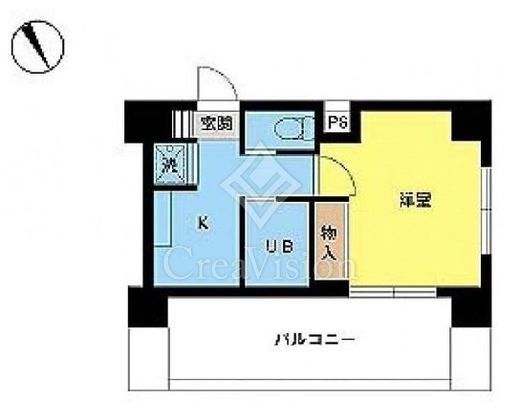 スカイコート三田慶大前 10階 間取り図