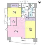 フラットパル山王 702 間取り図