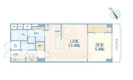 秀和高輪レジデンス 4階 間取り図