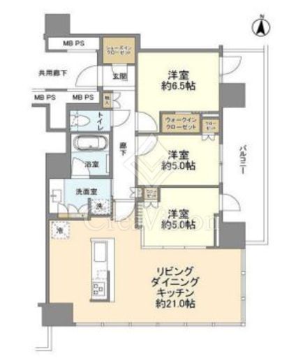 THE TOWER湘南辻堂 15階 間取り図