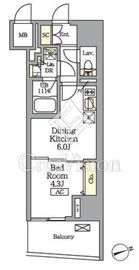 テラス北千住 401 間取り図