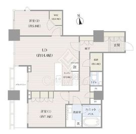 シティタワー高輪 30階 間取り図