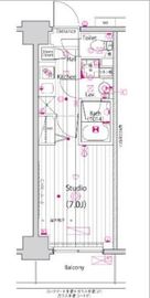 ガーラ・プライム横濱関内 6階 間取り図