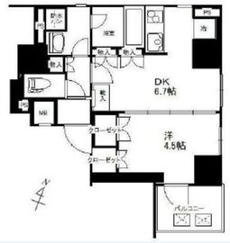 アンビックス神田 2階 間取り図