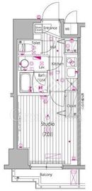 ガーラ・ステーション横濱関内 3階 間取り図