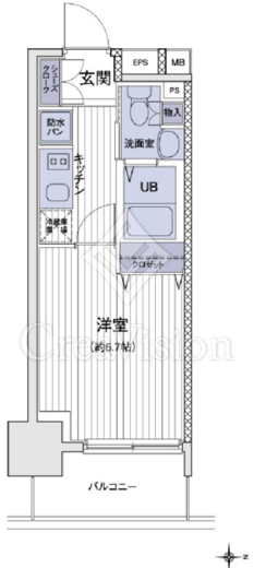 エスティメゾン大島 317 間取り図