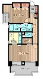 クラージュKAMAKURAYA 503 間取り図