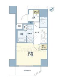 エステムコート横濱反町Ⅱ 5階 間取り図