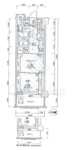 日神デュオステージ三ツ沢公園 6階 間取り図