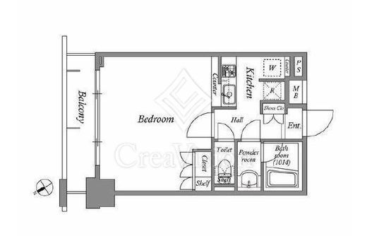 レジデンス横濱関内 202 間取り図