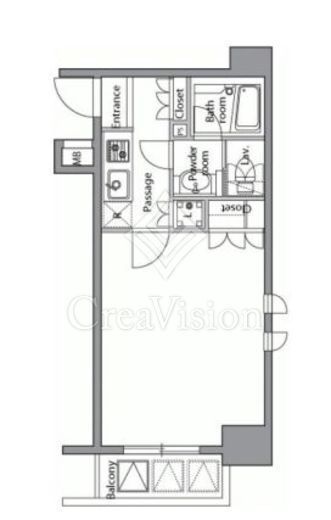 レジデンス横濱関内 712 間取り図