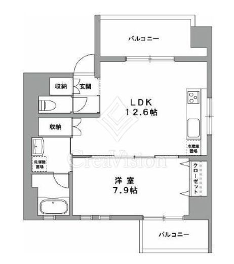 グランデュール2関内 301 間取り図