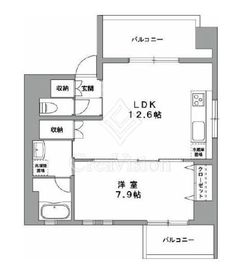 グランデュール2関内 301 間取り図