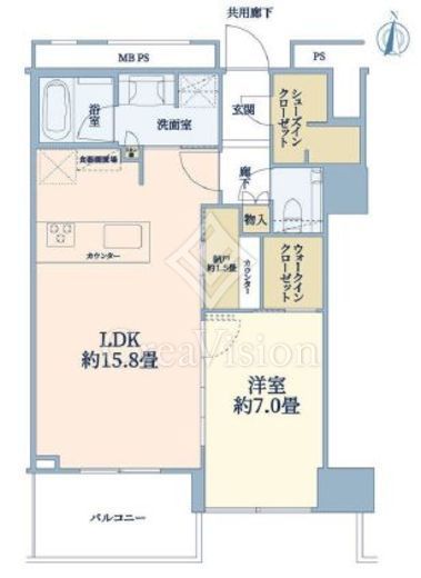 THE TOWER湘南辻堂 22階 間取り図
