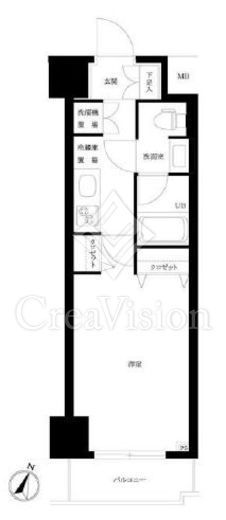 パレステュディオ渋谷本町 11階 間取り図